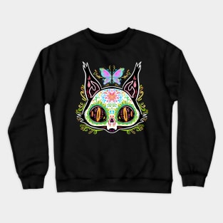 Sugar Skull Cat Crewneck Sweatshirt